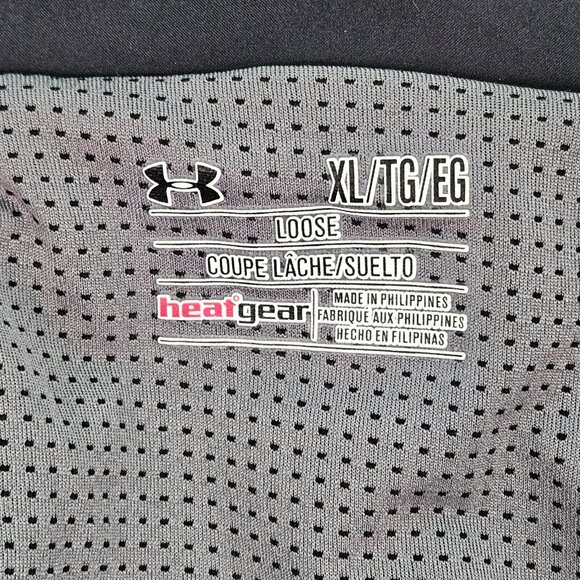 Under Armour heatgear Shorts Loose Fit Green Black Back Zipped Pocket Mens Sz XL - Picture 13 of 14